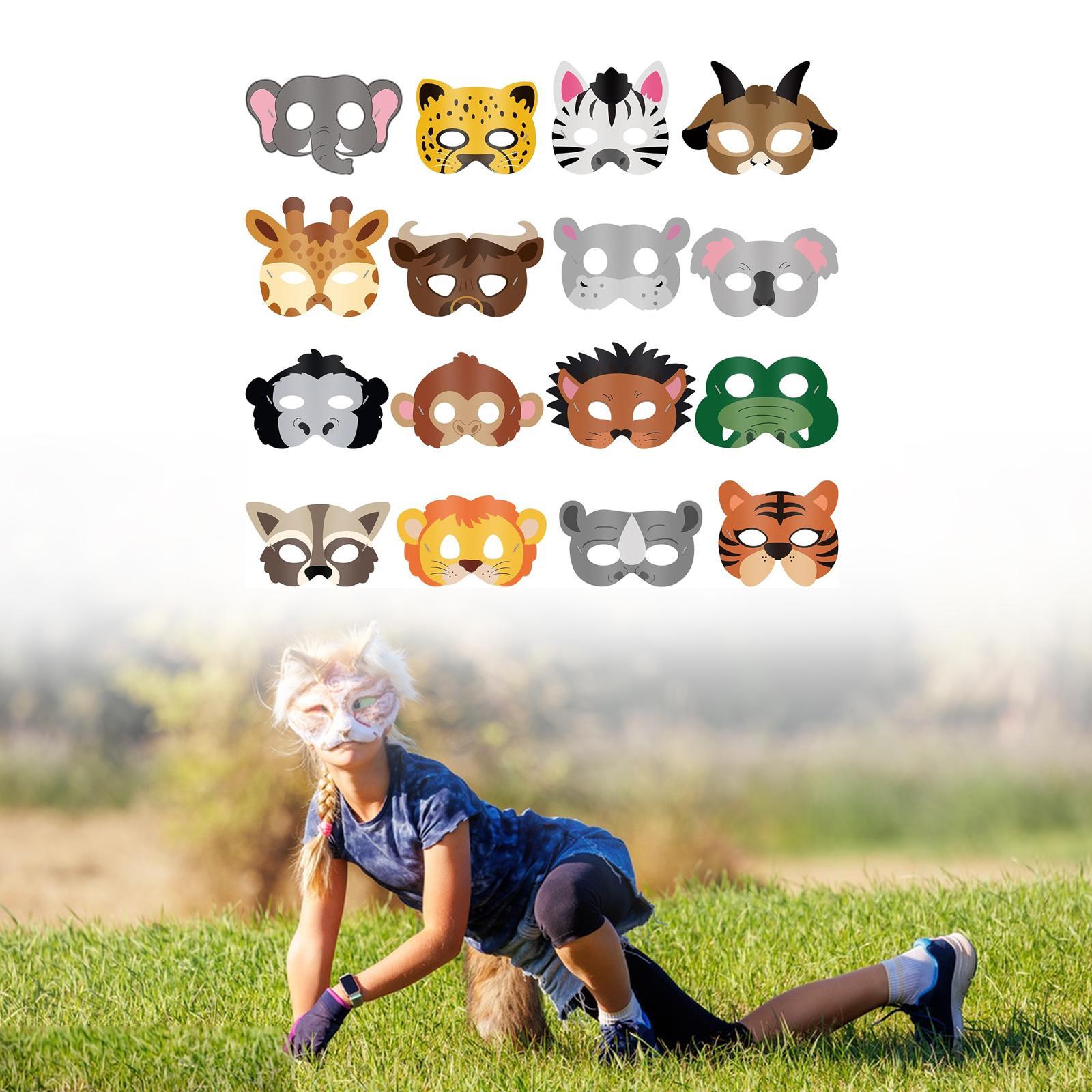 16 Pieces Animal Face Mask Cut - Kids Face Mask recension och pris