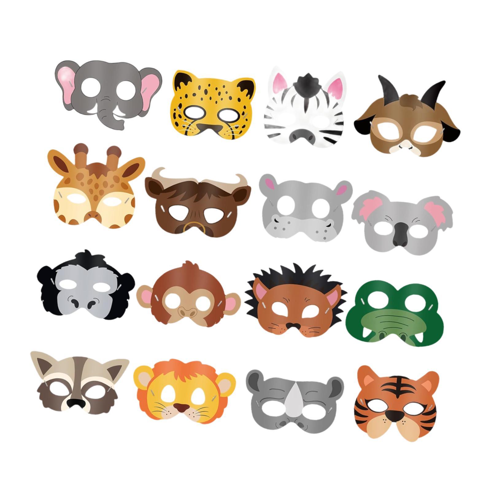 16 Pieces Animal Face Mask Cut - Kids Face Mask recension och pris