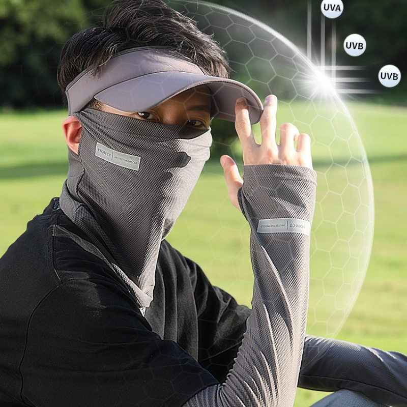 2Pcs Set Sun UV Protection Arm - Sports Mask Breathable recension och pris