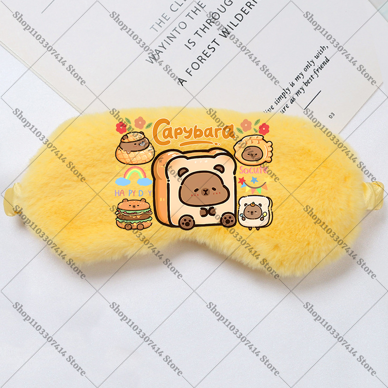 Capybara Girl Cartoon Sleep Ey - Kids Face Mask recension och pris