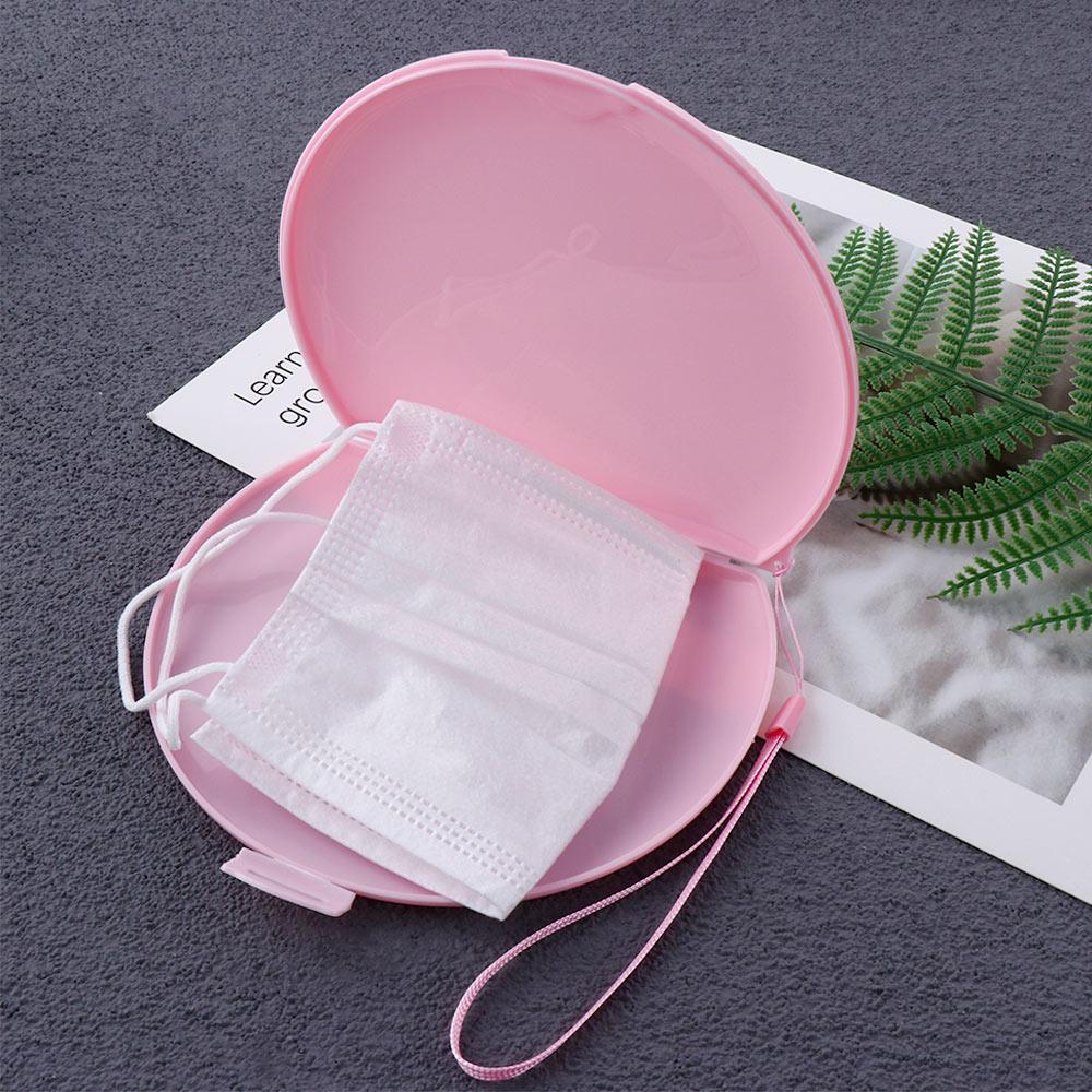Unisex Portable Semicircle Fac - Face Mask Storage Box recension och pris