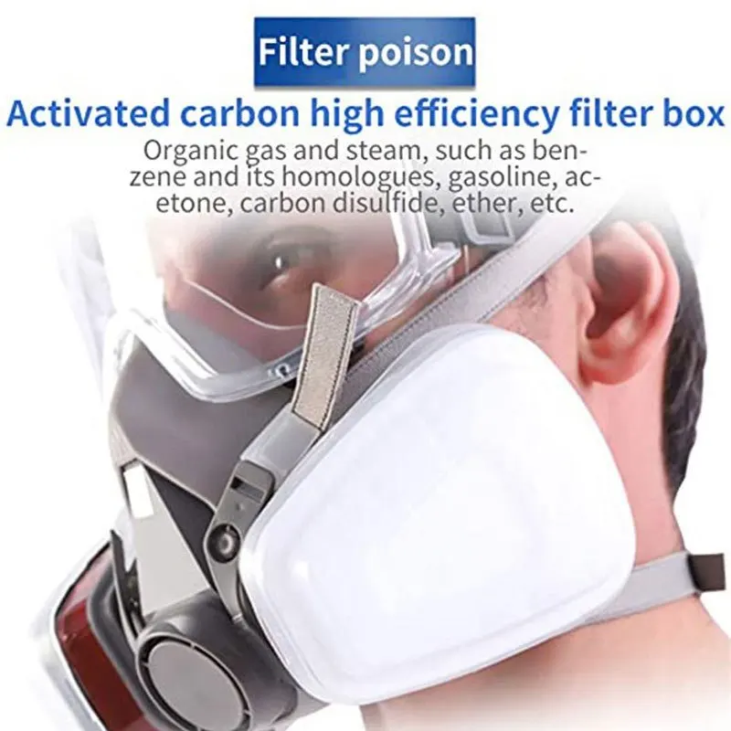 6200 7 in1 Gas Mask Gas-Proof  - Respirator Half Face recension och pris