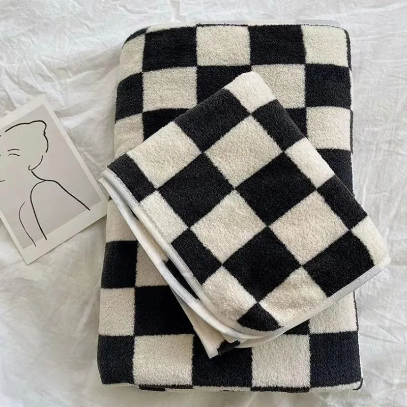 Checkerboard Pattern Bath Towe - Cloth Face Mask Washable recension och pris