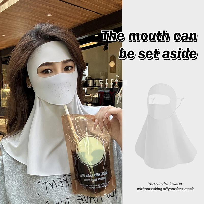 Summer Ice Silk Face Gini Full - Sports Mask Breathable recension och pris